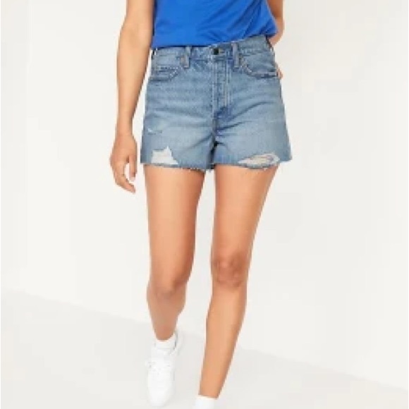 Old Navy 100% cotton denim shorts size 10 - Picture 2 of 14